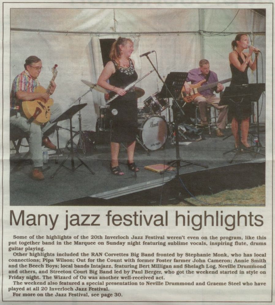 Jazz Notes makes the newspaper!