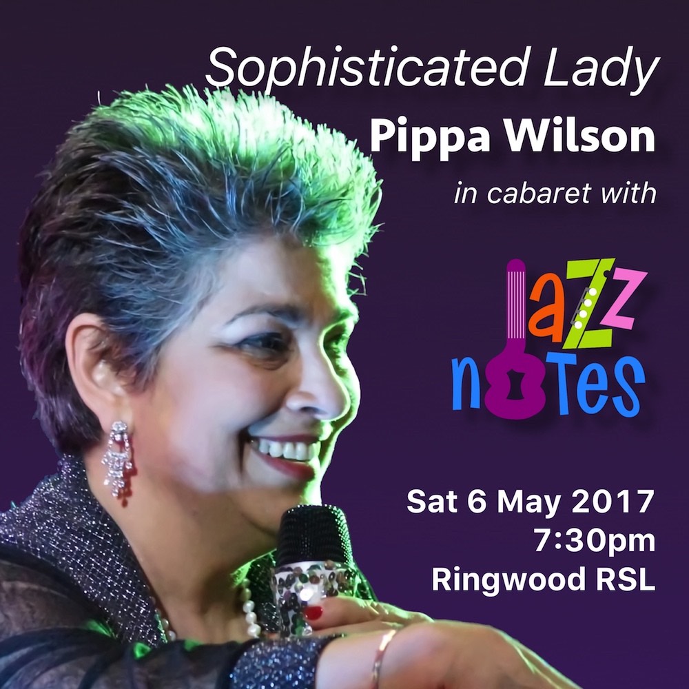 Coming in May – Pippa Wilson with Jazz Notes – tickets available now!
