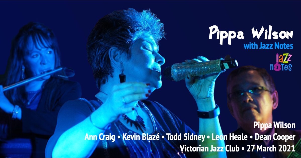 Pippa Wilson with Jazz Notes returning to the Victorian Jazz Club